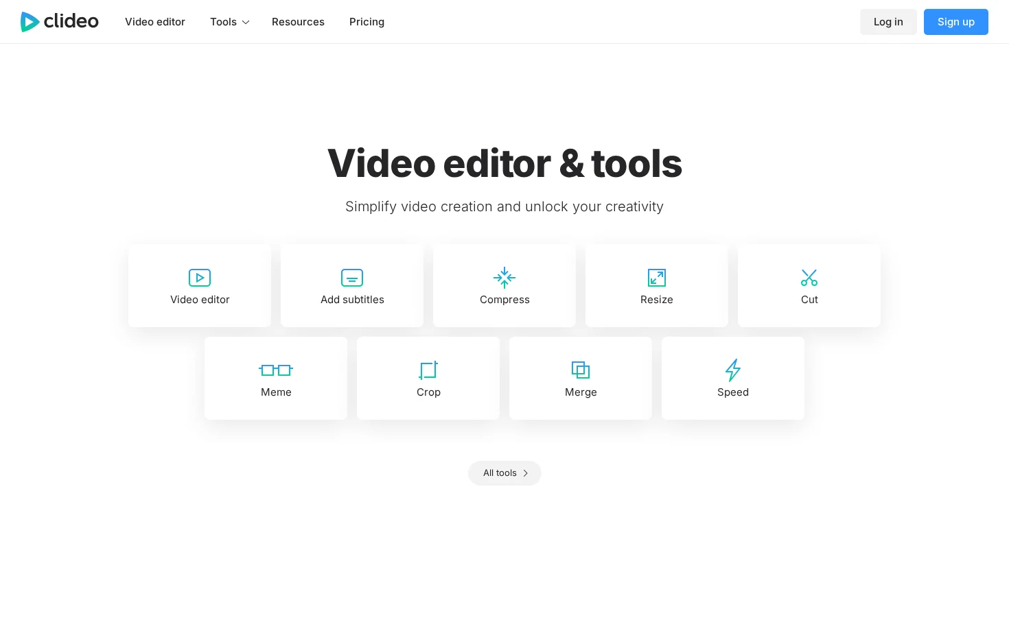 Clideo 页面快照